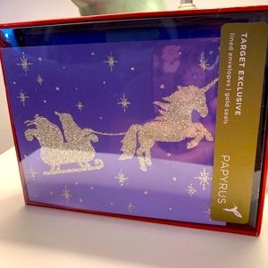 Papyrus Holiday Cards-Santa’s Unicorn